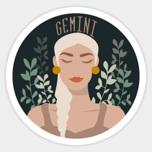 Gemini is a Lover and a Fighter, Rolled Into One | Bohemian Style Sticker